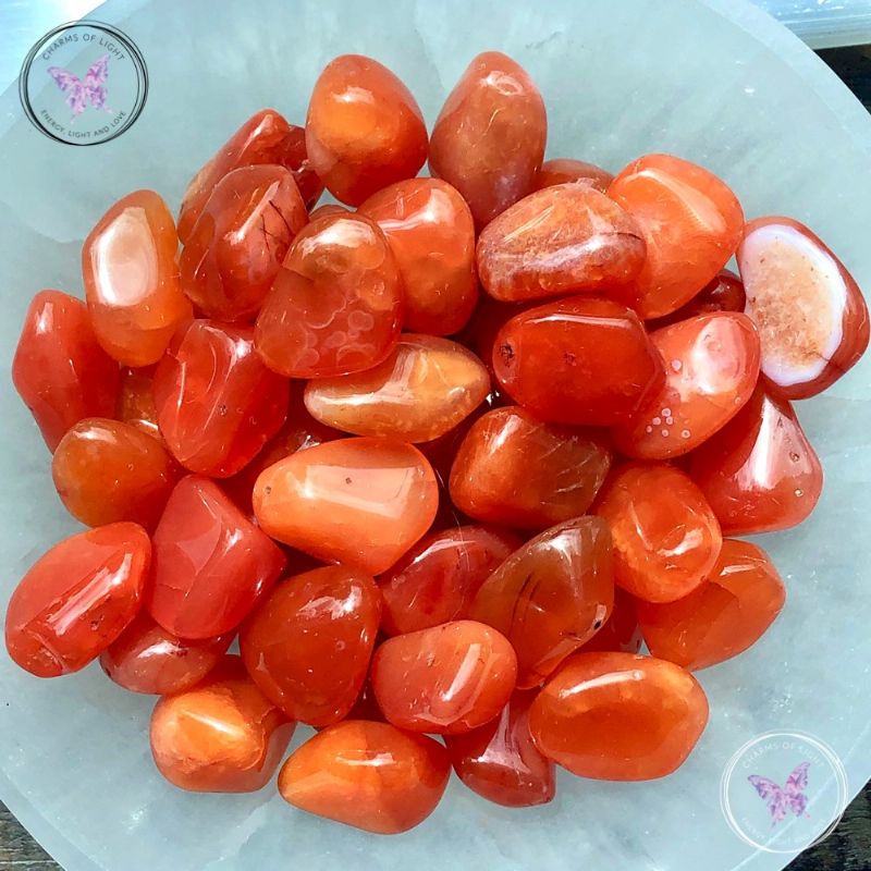Carnelian Tumble Stone - medium